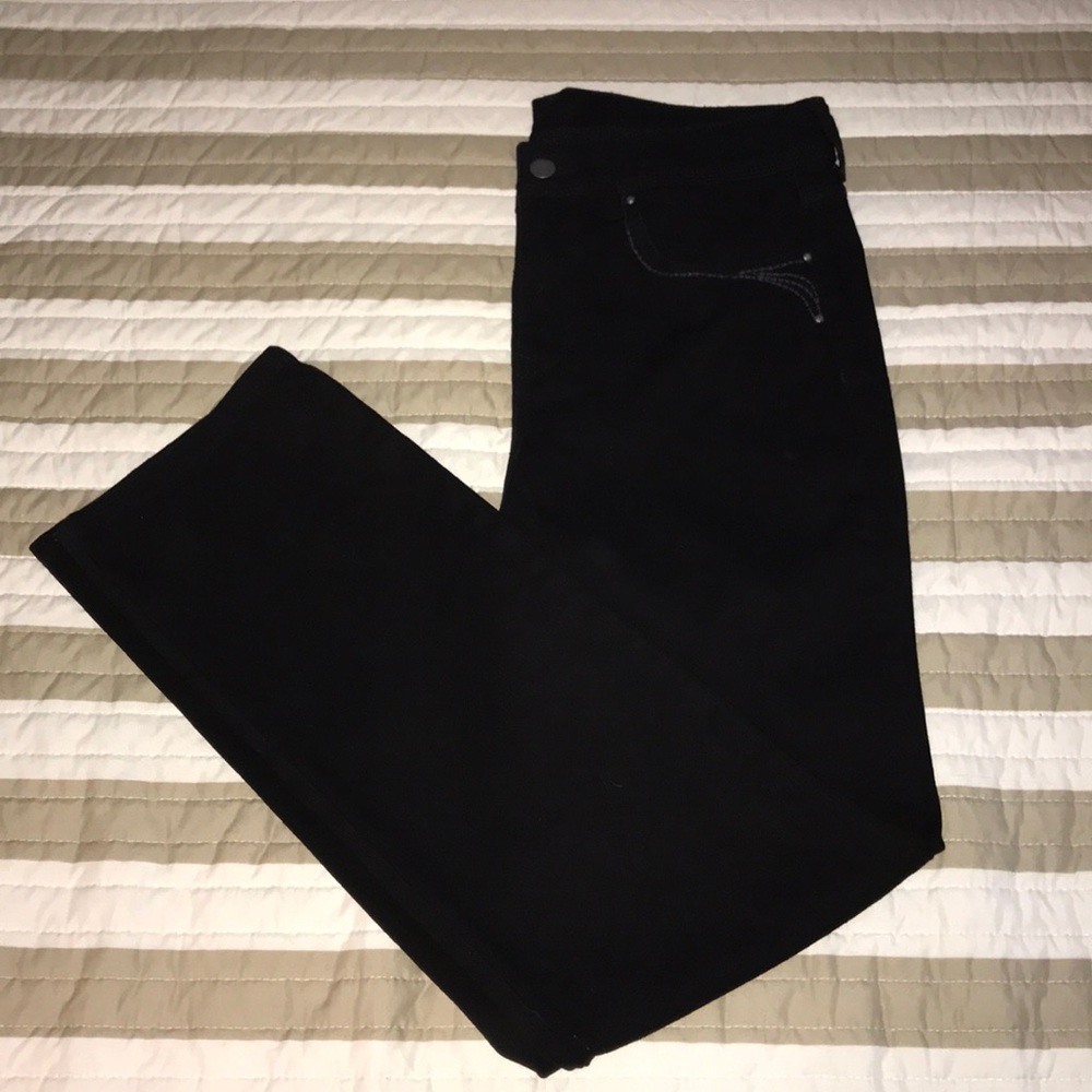 Black straight leg jeans - Picture 1 of 5
